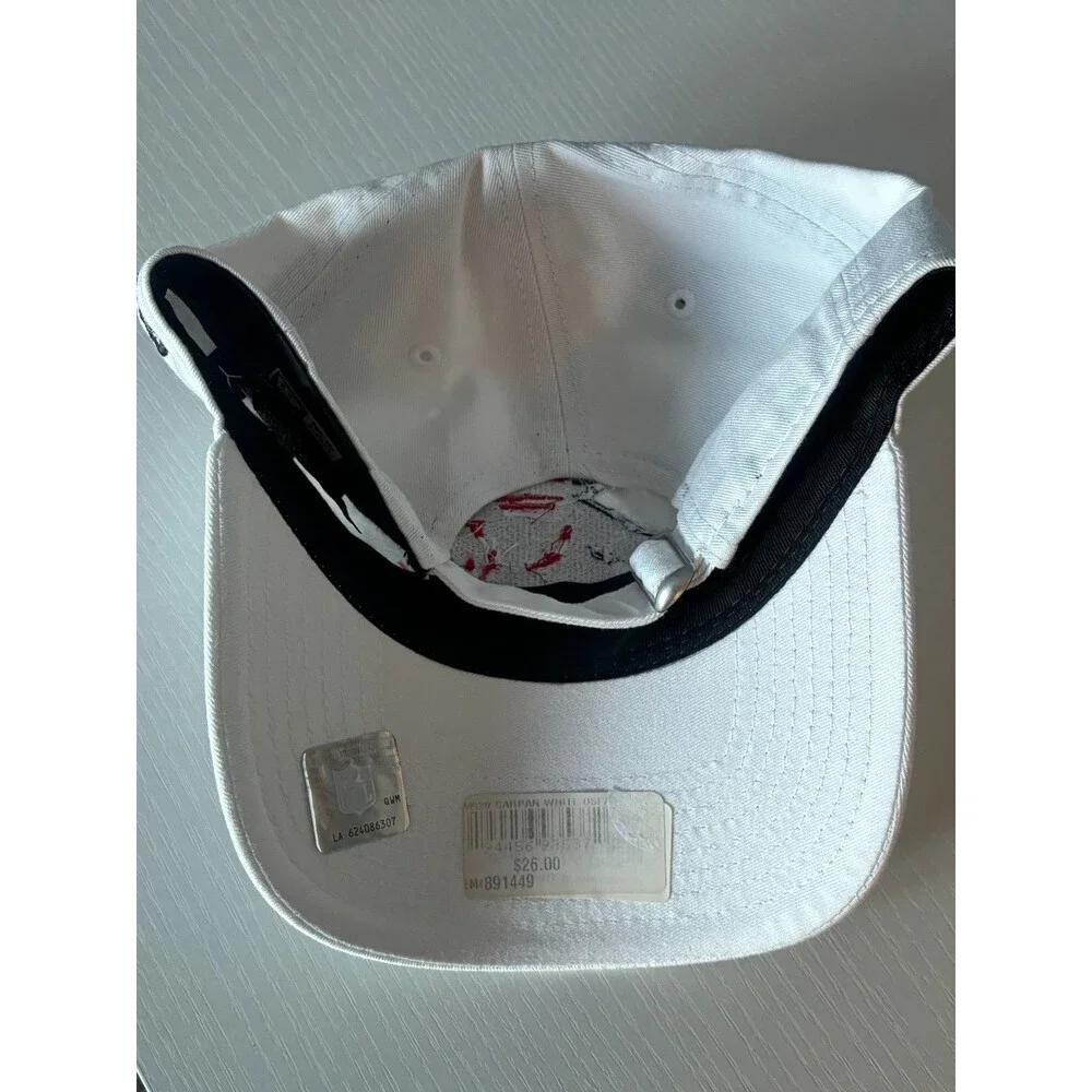 New Era 9TWENTY Carolina Panthers USA Patriotic Flag White Adjustable Hat-NWT